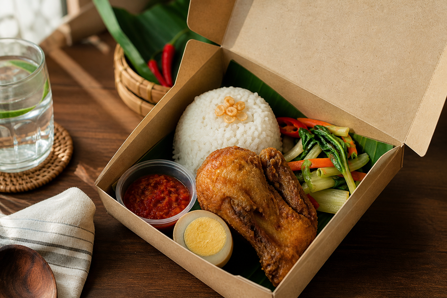Nasi box katering rumahan Dapur Lestari