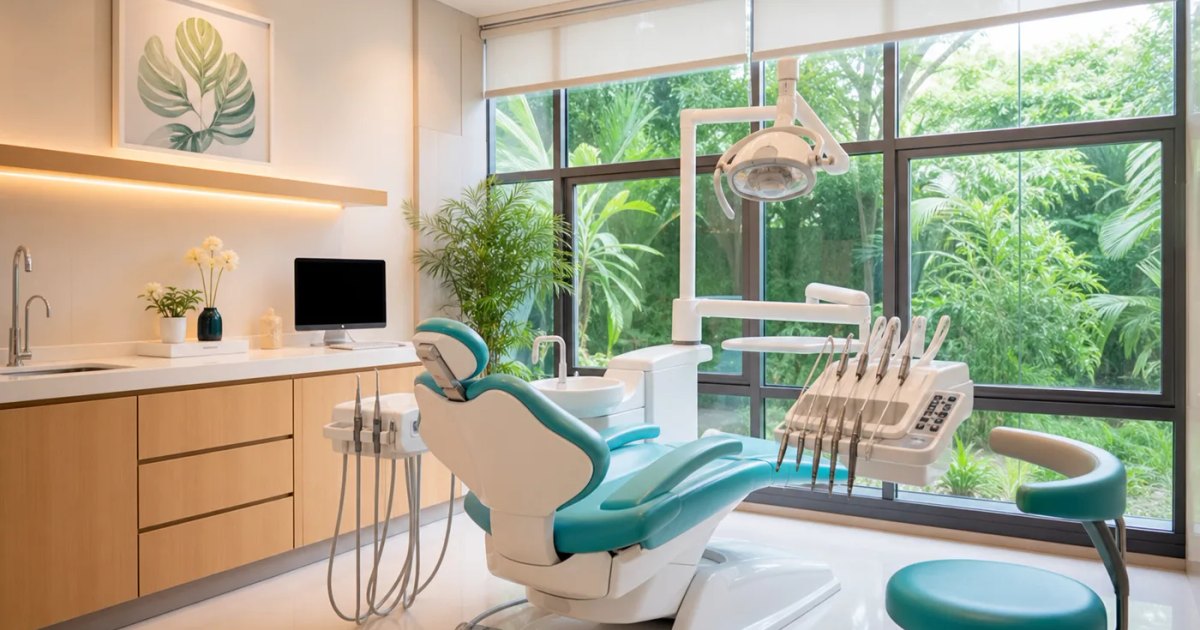 Preview konsep website klinik gigi Senyum Aruna